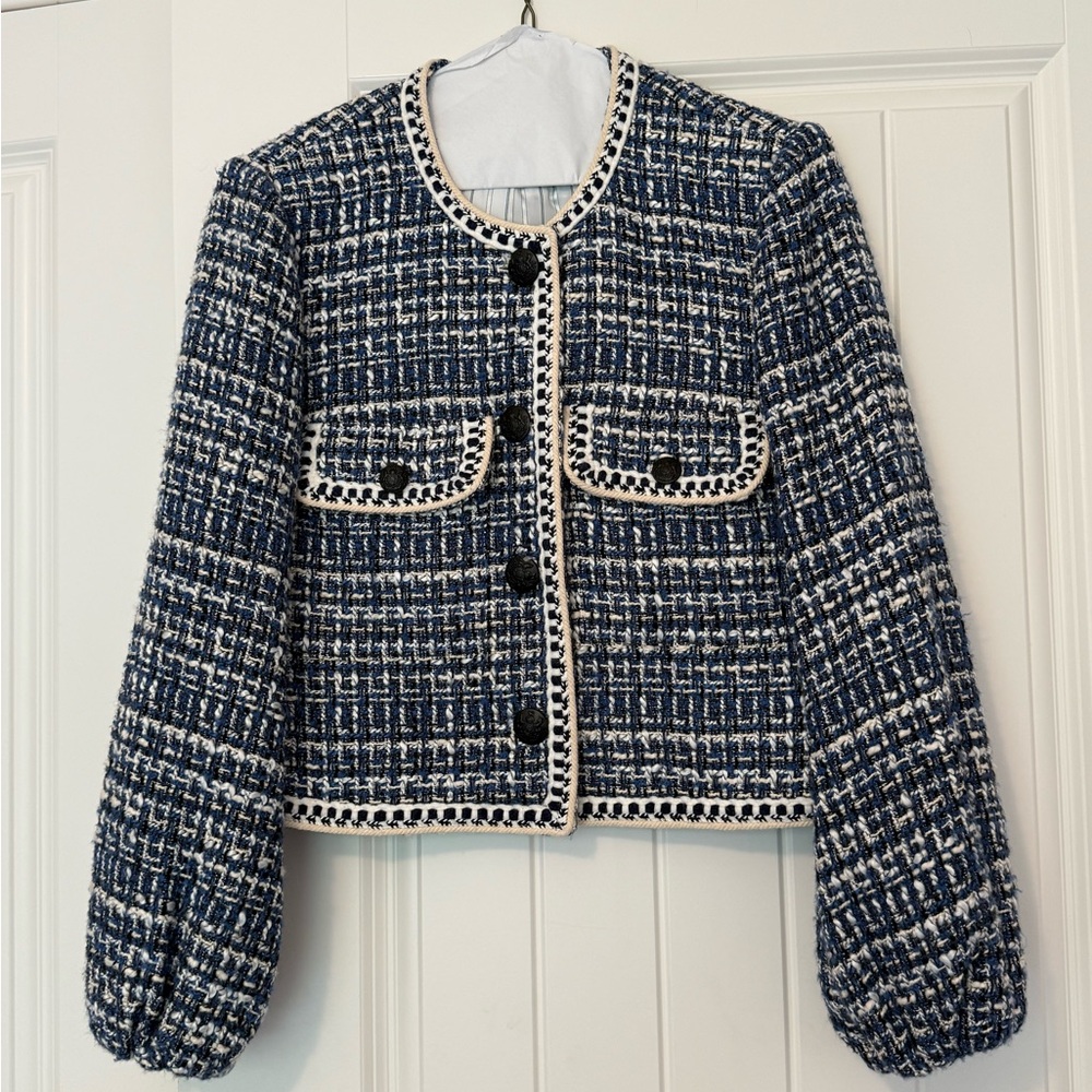 Veronica Beard Tweed Cropped Jacket